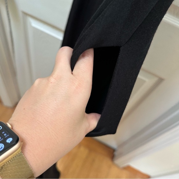 NWT Vince Black mixed media Midi Dress Scoop Neck Sleeveless tank XS - Picture 12 of 12